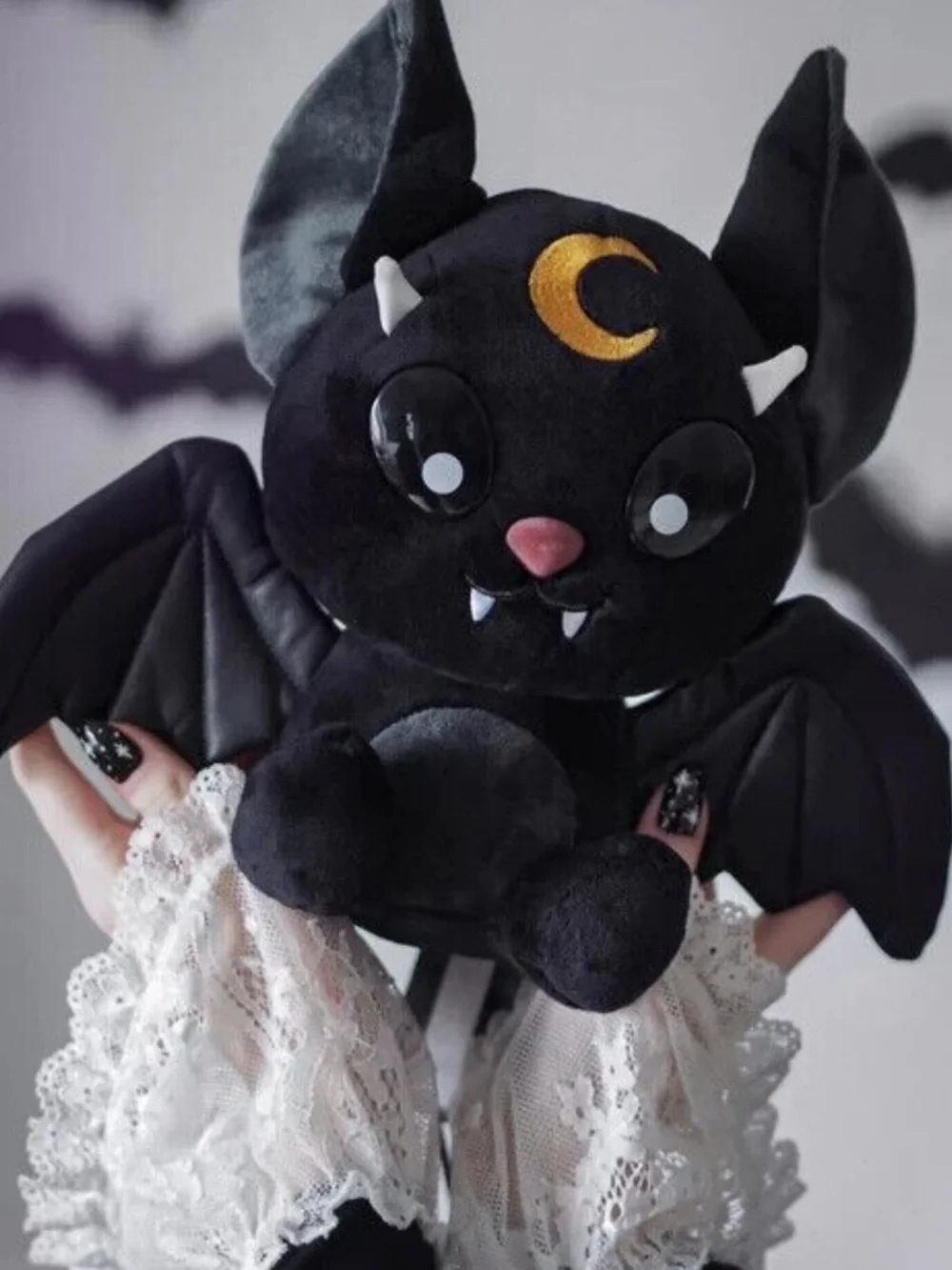Killstar Kreeptures Baby Vampire Bat Plush Backpack Goth Halloween Bag